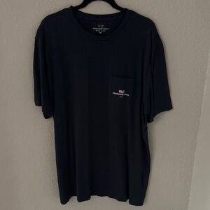 Texas Vineyard Vines Men's Dark Blue Short Sleeve Tee
